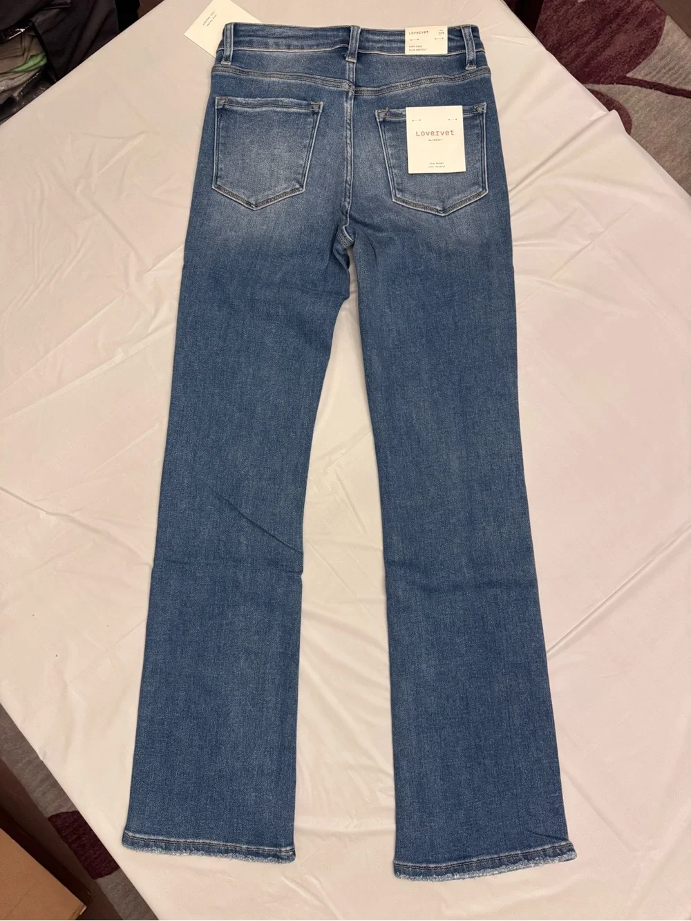 Lovervet - Women's Mid-Rise Blue Boot cut Denim Jeans - Size 5/27 NWT
